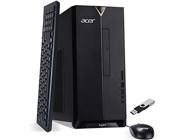 2021 ACER Aspire Mini Tower Desktop 10th Intel i5-10400 6-Core CPU- UHD Graphics - 32GB DDR4-512B PCI-E SSD + 1TB HDD - DVD Writer WiFi 6 RJ45 HDMI W10 Professional w/RATZK 32GB USB Driv (TC-895-UA92)