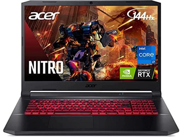 2022 Acer Nitro AN517 17.3" 144Hz FHD IPS Gaming Laptop Intel 8-Core i7-11800H 32GB RAM DDR4 1TB NVMe SSD NVIDIA RTX 3050 TI 4GB GDDR6 Killer WiFi AX RJ-45 Backlit Windows 11 Pro w/ RE USB Dri (AN517)