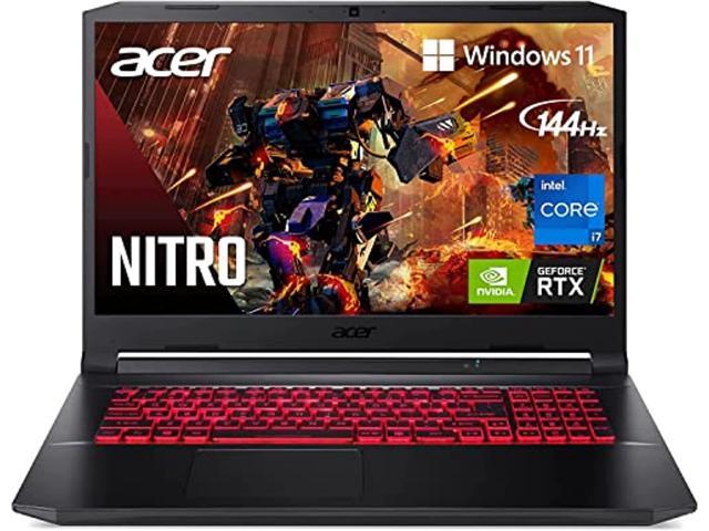 Acer Nitro 5 17.3" FHD IPS 144Hz Display Gaming Laptop | Intel Core i7-11800H | NVIDIA GeForce RTX 3050Ti | 16GB RAM | 1TB SSD+2TB HDD | RGB Backlit Keyboard | Windows 11 | with HDMI Cable Bundle