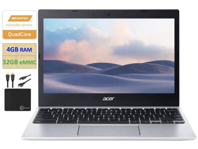 2022 Newest Acer 311 Chromebook Laptop Student Business, MediaTek MT8183C 8-Core Processor,11.6" HD Display, 4GB RAM, 32GB eMMC, Wi-Fi 5, Bluetooth 5, Upto 15 Hours Battery, Chrome OS +MarxsolCables