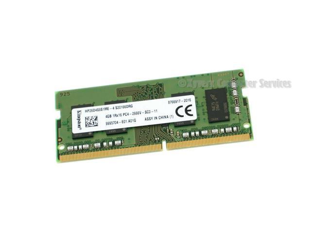 HP26D4S9S1ME-4 GENUINE KINGTON LAPTOP MEMORY 4GB 1RX16 PC4-2666V-SC0-11 (CA63)