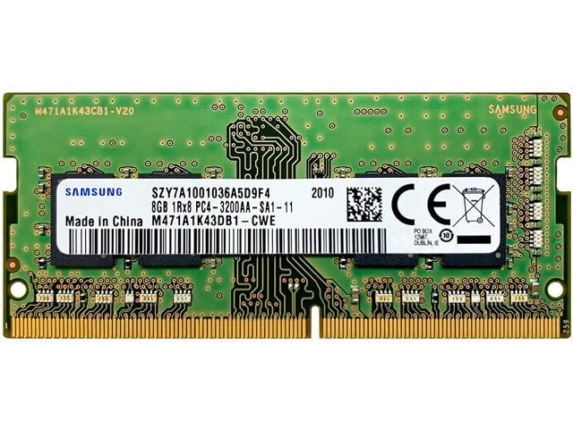 SAMSUNG 16GB Kit (8GBx2) M471A1K43DB1-CWE DDR4-3200 SODIMM PC4-25600 Single Rank x8 Module