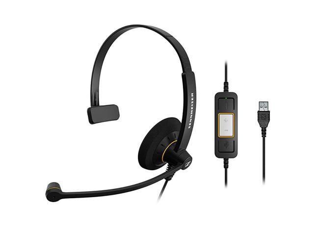 SC 30 USB ML 504546 SingleSided Business Headset | For Skype for Business | with HD Sound NoiseCancelling Microphone amp USB Connector Black