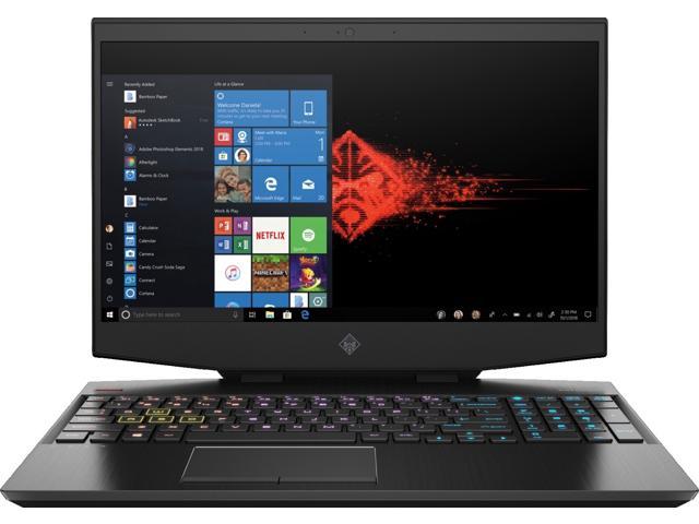 HP OMEN 15 Gaming Laptop 15.6" FHD IPS 144Hz 10th Gen Intel 6-Core i7-10750H 16GB RAM 512GB SSD 1TB HDD GeForce RTX 2070 8GB RGB Backlit Thunderbolt 3 WiFi6 B&O Audio DTS X Ultra Win10 Black