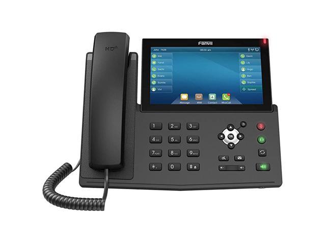 X7 Enterprise VoIP Phone 7Inch Color Touch Screen 20 SIP Lines Power Adapter Not Included