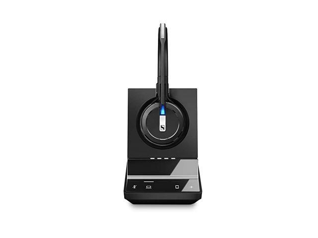 SDW 5013 506580 Wireless DECT Headset for PCSoftphone Connection Dual Microphone Ultra Noise Cancelling Black