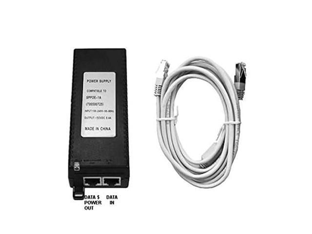 PoE Injector with 9 Feet Ferrel Cat5 Cable for 9608 9611G 9621G 9641G IP Phones Also Works for Any IP Phone with 8023af PoE 700500725