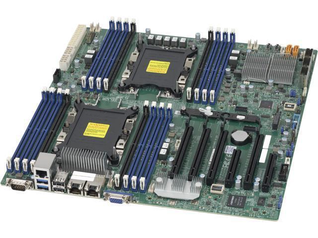 Supermicro MBD-X11DPI-N Dual Socket P DDR4 C621 Dual LAN E-ATX Server Motherboard (Retail Package)