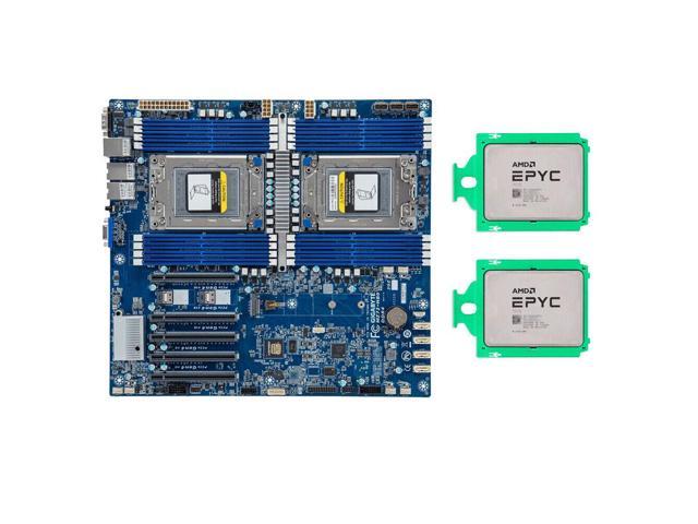 Gigabyte MZ72-HB0 Motherbaord Rev3.0 + 2x AMD EPYC Rome 7H12 CPU , 128 Cores