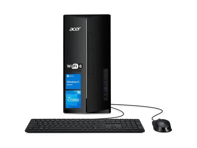 Newest Acer Aspire TC Desktop, 12th Gen Intel Core i5-12400 6-Core Processor, 16GB DDR4 RAM, 512GB SSD + 1TB HDD, 8X DVD, HDMI, Bluetooth 5.2, Wi-Fi 6, Windows 11 Home, Black