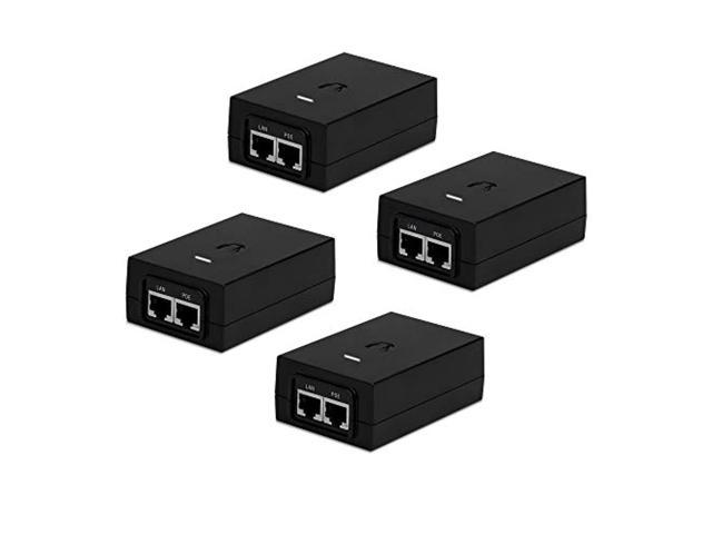 ubnt systems poe adapter 48v poe-48-24w-g with gigabit lan port (4-pack)