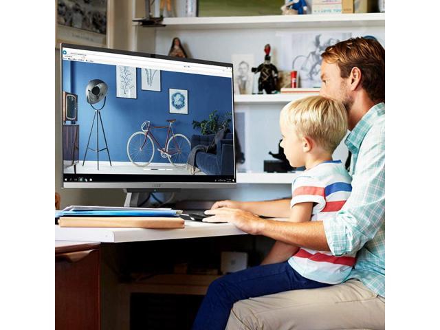 Acer Aspire C24-963-UA91 AIO Desktop, 23.8" Full HD Display, 10th Gen Intel Core i3-1005G1, 8GB DDR4, 512GB NVMe M.2 SSD, 802.11ac Wi-Fi 5, Wireless Keyboard and Mouse, Windows 10 Home