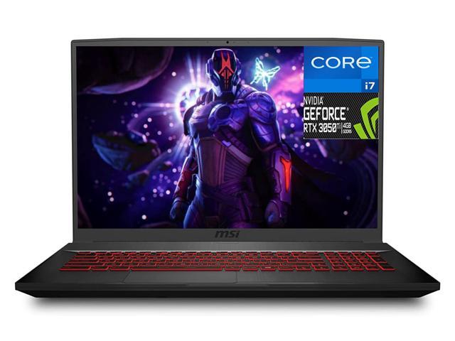 MSI Katana GF76 17 Gaming Laptop, 17.3 FHD IPS 144Hz Display, 11th Gen Intel 8-Core i7-11800H, 16GB DDR4  512GB PCIe SSD, GeForce RTX 3050 Ti 4GB, Backlit USB-C Nahimic Win11 Black