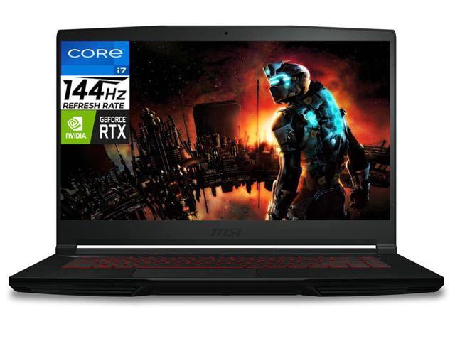 MSI GF63 15.6 Gaming Laptop, Intel Core i7-11800H 2.4-4.6 GHz, 16GB DDR4  1TB PCIe SSD, 15.6" 144Hz FHD display, NVIDIA GeForce RTX 3050,Red keyboard Wi-Fi 6 Bluetooth 5.1, Win11 Pro