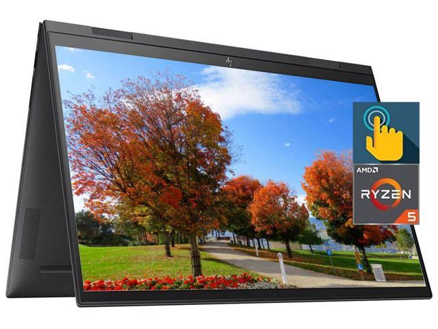 Newest HP ENVY x360 2 in 1 Laptop, 15.6" Full HD Touchscreen, AMD Ryzen 5 5500U Processor up to 4.6GHz, 32GB DDR4  512GB PCIe SSD, Backlit Keyboard, Fingerprint Reader, HDMI, Win11