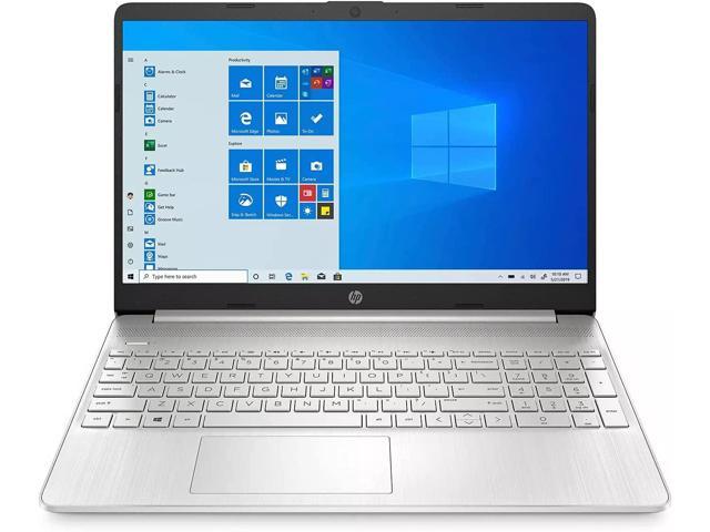 Newest HP 15.6 Laptop, 15.6 HD Screen Display, Intel Core i3-1005G1 Dual-Core Processor, 16GB DDR4  256GB PCIe SSD, Intel UHD Graphics, USB-C, Bluetooth, Wi-Fi, Webcam, Win10 Pro