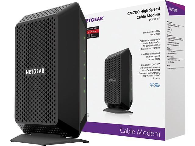 NETGEAR Cable Modem CM700 - Compatible with all Cable Providers incl. Xfinity, Spectrum, Cox | For Cable Plans up to 800Mbps | DOCSIS 3.0