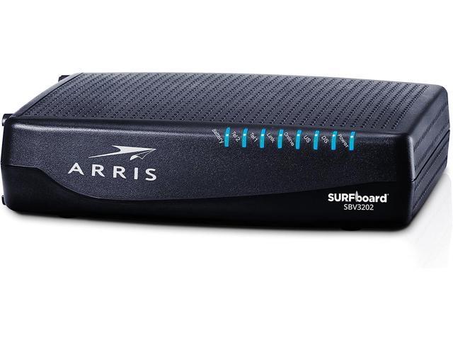 ARRIS SURFboard SBV3202 DOCSIS 3.0 Cable Modem | Comcast Xfinity Internet & Voice | 1 Gbps Port | 2 Telephony Ports | 800 Mbps Max with Xfinity Internet Plans | 2 Year Warranty