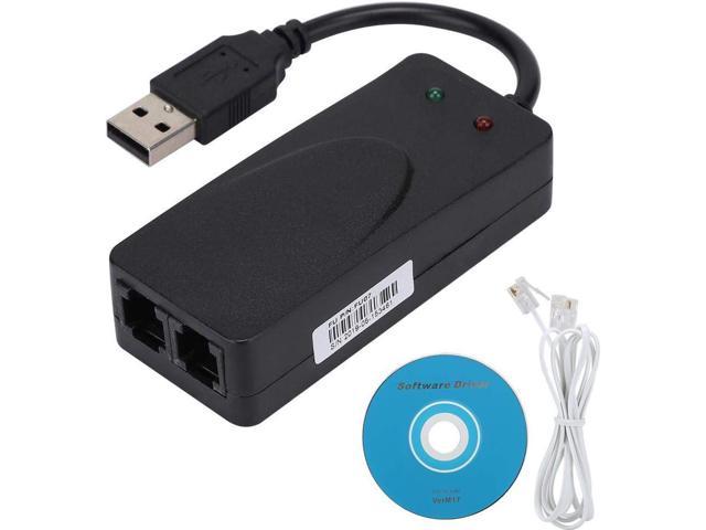 Normal Dial up Modem ,Fax Modem Dual Port USB2.0 56K External Modem Driver for Win 98 ,2000 ,ME ,XP ,Vista ,CE5.0 ,10 ,8.1 ,8 ,7 ,Support Dial The Internet ,Automatically Send ,Receive Faxes