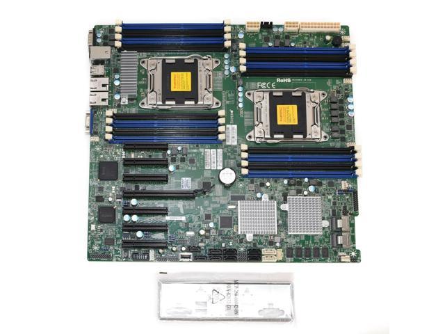 SUPERMICRO X9DRH-7F 2 x E5-2650V2 w/CPU COOLERS 224GB PC3L-12800R RAM I/O SHIELD
