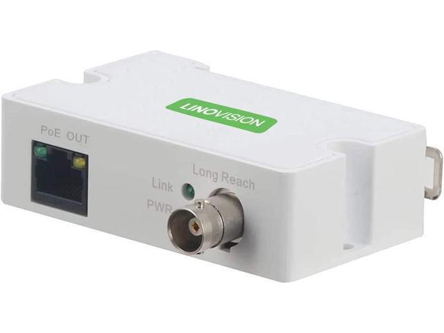 LR1002-1ET POE IP Over Coax EOC Transmitter Single Port Long Reach Ethernet Over Coax Extender for CCTV IP Camera(Transmitter Only)
