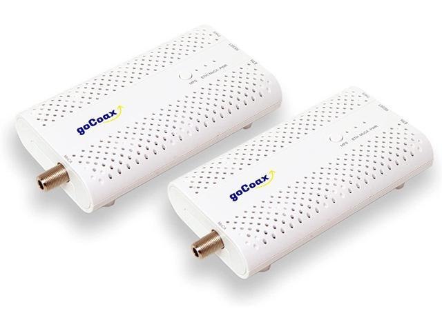 MoCA 2.5 Adapter with 2.5GbE Ethernet Port. MoCA 2.5. 1x 2.5GbE Port. Provide 2.5Gbps Bandwidth with existing coaxial Cables. White(2-Pack, MA2500C)