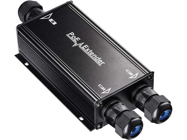 Cudy 2 Channel Gigabit Outdoor PoE Extender,2 Output PoE Ports, IP67 Waterproof, 10/100/1000Mbps, PoE Repeater/PoE Amplifier/PoE Booster, Wall-Mount, Comply with 802.3bt / 802.3at / 802.3af