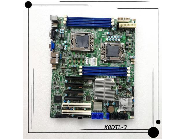 X8DTL-3 For Supermicro Dual 1366-pin LGA Sockets Server Workstation Motherboard Onboard 8-port SAS Supports Independent Display