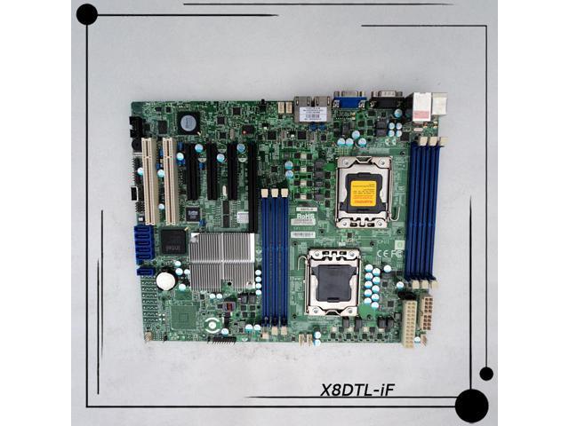 X8DTL-iF Original For Supermicro Server Motherboard 5500 (Tylersburg) Chipset Dual-way Xeon 1366 With Remote Support X5650