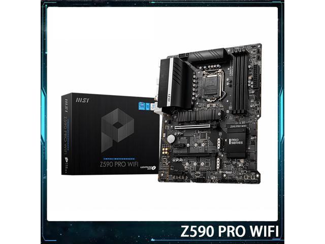 NEW Z590 PRO WIFI For Msi LGA1200 DDR4 128G SATA3*6 M.2*3 USB3.2 Support I9 ATX Desktop Motherboard Original Quality Fast Ship