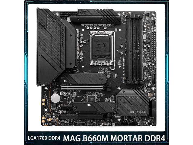 New MAG B660M MORTAR DDR4 For Msi LGA1700 DDR4 128G SATA3*6 M.2*2 USB3.2 Support I9 Mirco-ATX Desktop Motherboard Original Quality Fast Ship