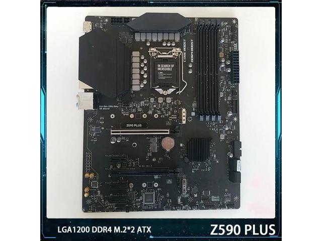 New Z590 PLUS For Msi LGA1200 DDR4 128G SATA3*4 M.2*2 USB3.2 Support I9 ATX Desktop Motherboard Original Quality Fast Ship