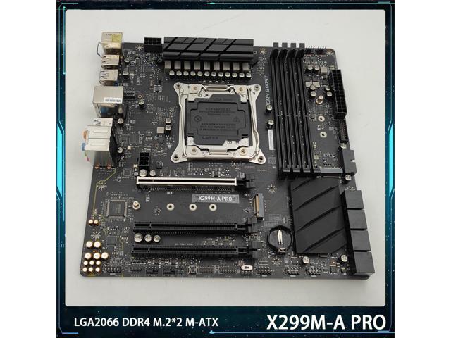 New X299M-A PRO For Msi LGA2066 DDR4 64G USB3.1 M.2*2 SATA3*8 M-ATX Desktop Motherboard High Quality Fast Ship