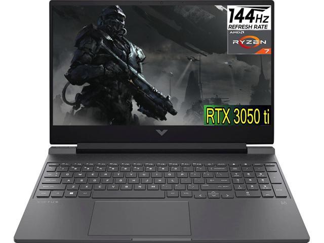 HP Victus 15 Gaming Laptop, 15.6" FHD (1920 x 1080) 144Hz Display , AMD Ryzen 7 5800H (8-Core), 32GB DDR4  1TB PCIe SSD, GeForce RTX 3050 Ti Graphics, Backlit KB Windows 11