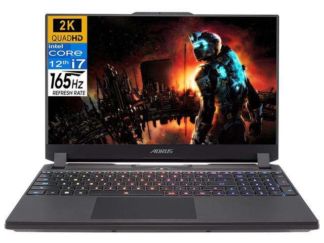 GIGABYTE AORUS 15 Gaming Laptop, 15.6" 165Hz 2K Quad HD (2560x1440), Intel i7-12700H 14-Core, 64GB DDR4  1TB PCIe SSD, NVIDIA RTX 3070 Ti 8GB GDDR6, RGB Backlit, Type-C, Windows 10 Pro