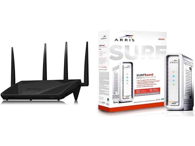 RT2600ac u2013 4x4 Dual-Band Gigabit Wi-Fi Router, MU-MIMO, Powerful Parental Controls, Threat Prevention & Arris Surfboard SB8200 DOCSIS 3.1 Gigabit Cable Modem