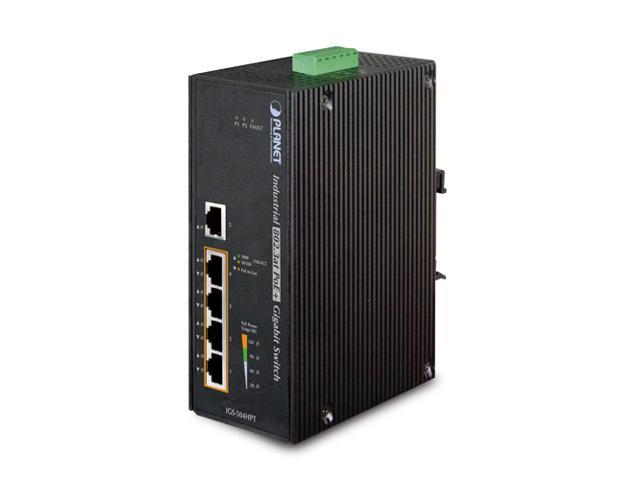 Planet IGS-504HPT Industrial 5-Port Gigabit Switch w/ 4-Port 802.3at PoE+