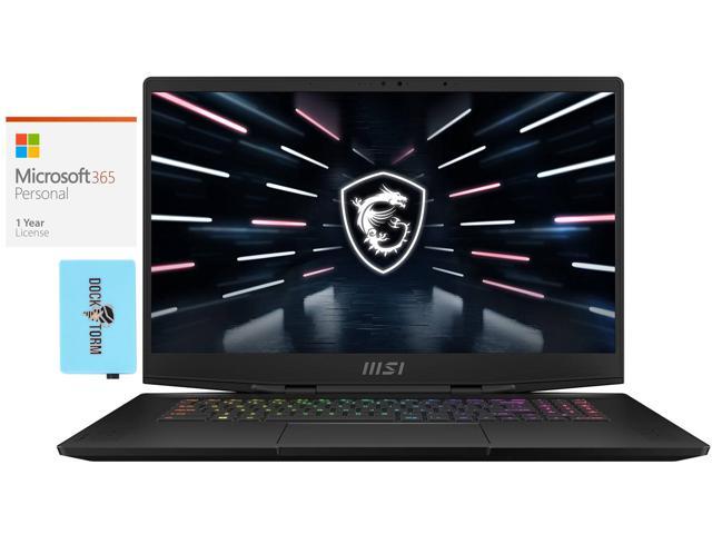 MSI Stealth GS77 -17 Gaming & Entertainment Laptop (Intel i7-12700H 14-Core, 17.3" 240Hz 2K Quad HD (2560x1440), NVIDIA RTX 3080 Ti, Win 11 Pro) with Microsoft 365 Personal , Hub