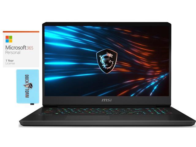 MSI GP66 Leopard Gaming & Entertainment Laptop (Intel i7-11800H 8-Core, 16GB RAM, 512GB SSD, 15.6" Full HD (1920x1080), NVIDIA RTX 3080, Wifi, Win 10 Home) with Microsoft 365 Personal , Hub