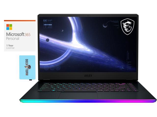 MSI GE66 Raider 11UG-070-15 Gaming Laptop (Intel i7-11800H 8-Core, 15.6" 240Hz 2K Quad HD (2560x1440), NVIDIA GeForce RTX 3070, 16GB RAM, 1TB SSD, Win 10 Home) with Microsoft 365 Personal , Hub