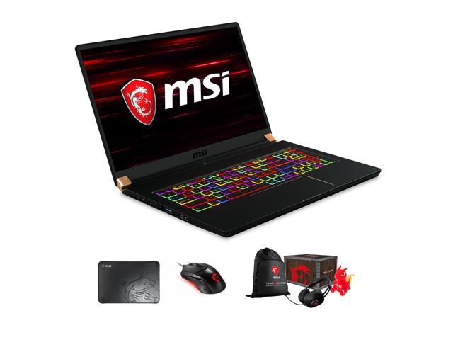 MSI GS75 Stealth-205 Gaming & Entertainment Laptop (Intel i7-8750H 6-Core, 17.3" 144Hz Full HD (1920x1080), NVIDIA RTX 2060, 16GB RAM, Win 10 Home) with Loot Box , Clutch GM08 , Pad