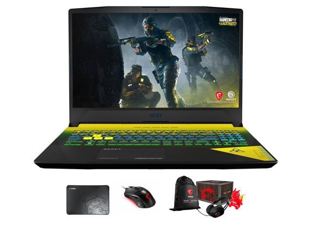 MSI Crosshair 15 Rainbow Six Gaming & Entertainment Laptop (Intel i7-12700H 14-Core, 15.6" 165Hz 2K Quad HD (2560x1440), NVIDIA RTX 3070, 16GB RAM, Win 11 Home) with Loot Box , Clutch GM08 , Pad