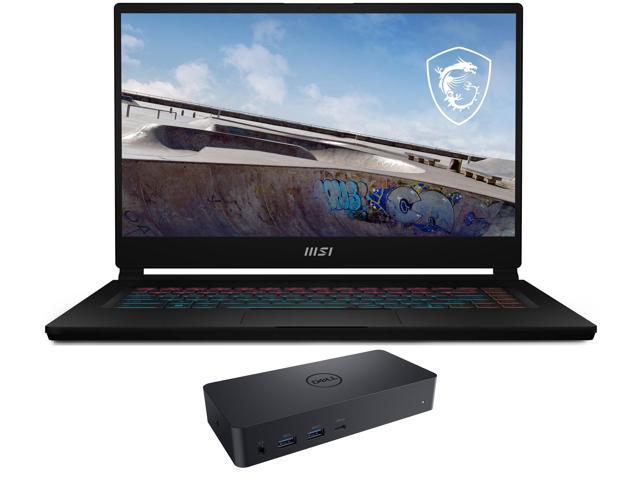 MSI Stealth 15M Gaming & Entertainment Laptop (Intel i7-1260P 12-Core, 15.6" 144Hz Full HD (1920x1080), NVIDIA RTX 3060, 16GB RAM, 512GB SSD, Backlit KB, Wifi, USB 3.2, Win 11 Pro) with D6000 Dock