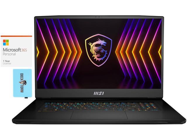 MSI TITAN GT77 12UHS Gaming & Entertainment Laptop (Intel i7-12800HX 16-Core, 17.3" 144Hz 4K Ultra HD (3840x2160), GeForce RTX 3080 Ti, Win 11 Pro) with Microsoft 365 Personal , Hub