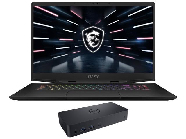 MSI Stealth GS77 -17 Gaming & Entertainment Laptop (Intel i9-12900H 14-Core, 17.3" 120Hz 4K Ultra HD (3840x2160), NVIDIA GeForce RTX 3080 Ti, 32GB DDR5 4800MHz RAM, Win 11 Pro) with D6000 Dock