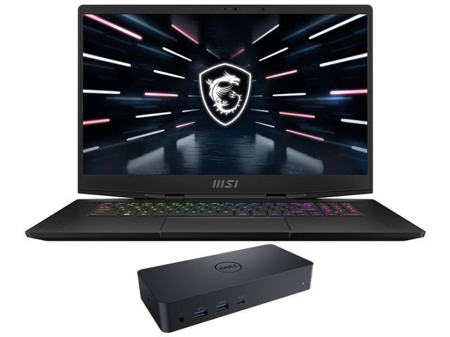 MSI Stealth GS77 -17 Gaming & Entertainment Laptop (Intel i7-12700H 14-Core, 17.3" 240Hz 2K Quad HD (2560x1440), NVIDIA RTX 3080 Ti, 32GB DDR5 4800MHz RAM, Win 11 Pro) with D6000 Dock