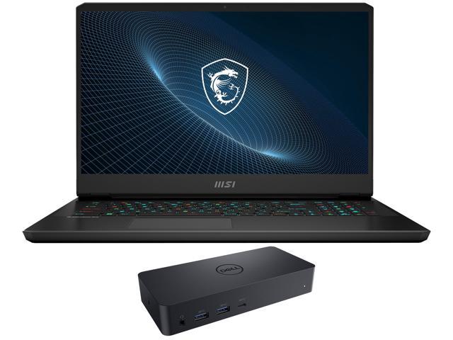 MSI Vector GP76-17 Gaming & Entertainment Laptop (Intel i7-12700H 14-Core, 17.3" 360Hz Full HD (1920x1080), NVIDIA RTX 3080, 32GB RAM, 2x1TB PCIe SSD RAID 0  (2TB), Win 11 Home) with D6000 Dock