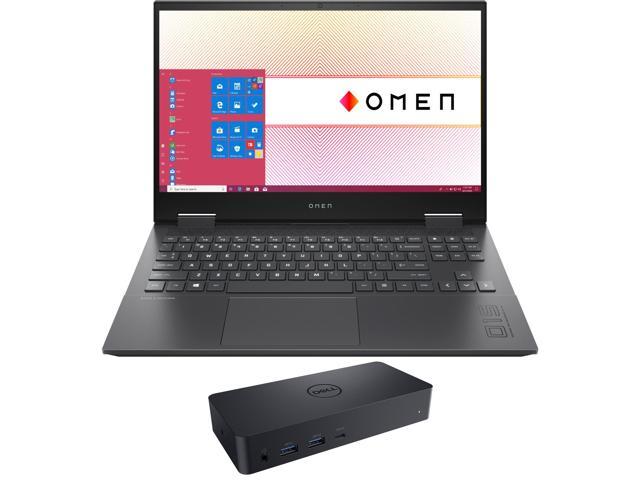 HP OMEN 15z-en100 Gaming & Entertainment Laptop (AMD Ryzen 9 5900HX 8-Core, 15.6" 144Hz Full HD (1920x1080), NVIDIA GeForce RTX 3070, 16GB RAM, 512GB PCIe SSD, Win 10 Home) with D6000 Dock