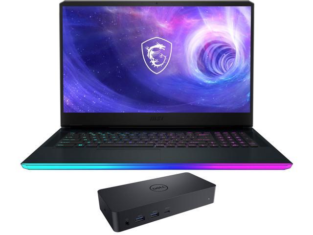 MSI Raider GE76 -17 Gaming & Entertainment Laptop (Intel i9-12900HK 14-Core, 17.3" 120Hz 4K Ultra HD (3840x2160), NVIDIA GeForce RTX 3080 Ti, 32GB DDR5 4800MHz RAM, Win 11 Home) with D6000 Dock