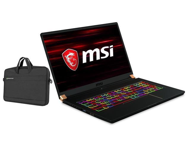 MSI GS75 Stealth-205 Gaming & Entertainment Laptop (Intel i7-8750H 6-Core, 17.3" 144Hz Full HD (1920x1080), NVIDIA RTX 2060, 16GB RAM, 512GB SSD, Backlit KB, Wifi, Win 10 Home) with Topload Bag